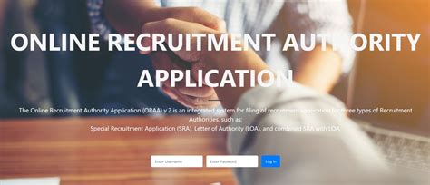 Online Recruitment Authority Application .
